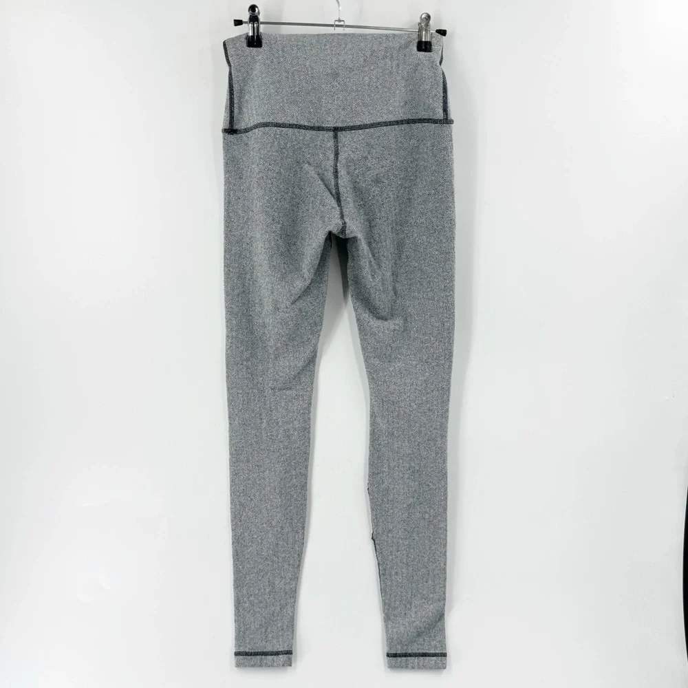 ✅ LULULEMON‎ Wunder Under High Rise Leggings SIZE 4 GREY/BLACK YOGA WORKOUT